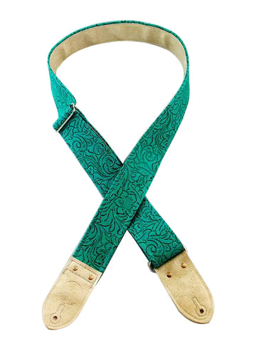 Turquoise Western Guitar Strap