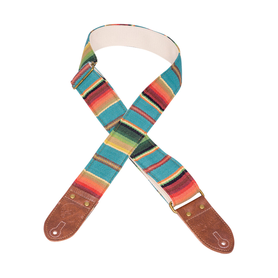 Turquoise Saddle Blanket Guitar Strap – Denali Strap Co.