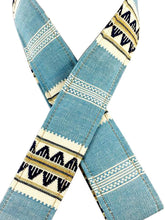 Blue & Tan Saddle Blanket Guitar Strap