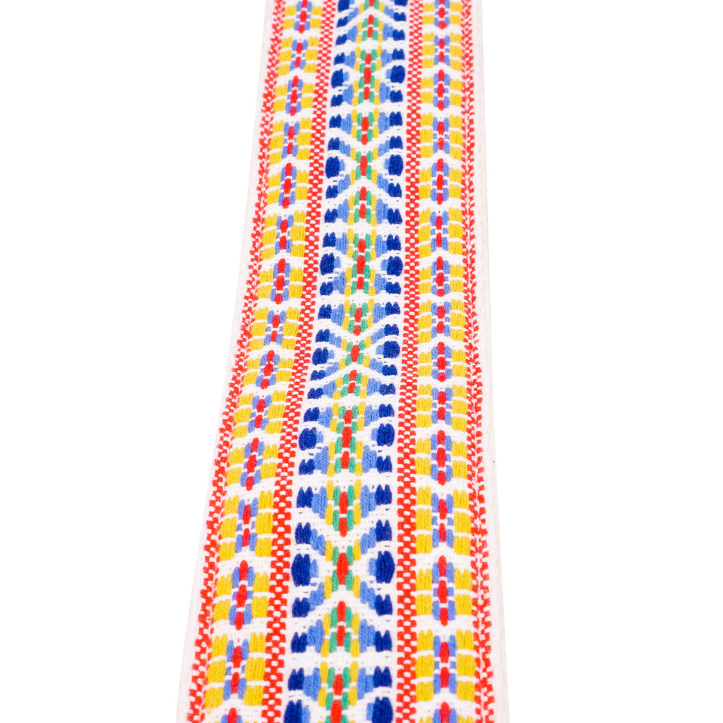 Blue X Vintage Ribbon Guitar Strap – Denali Strap Co.