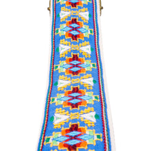Blue & Brown Southwest Vintage Ribbon Camera Strap