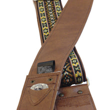 Brown X Vintage Ribbon Guitar Strap