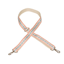 Salmon & Blue Vintage Ribbon Multi Purpose Skinny Strap