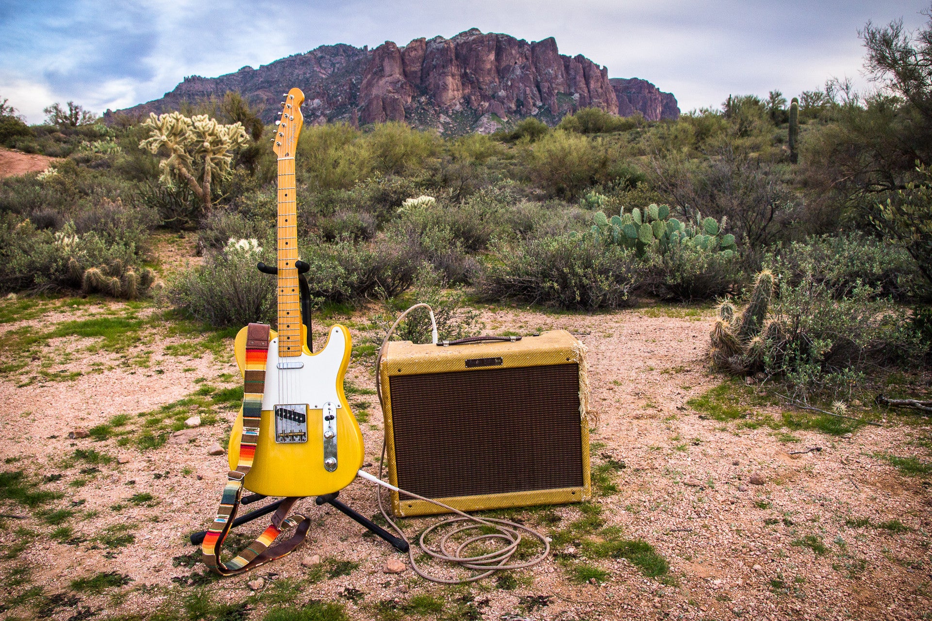 Southwest Multi Saddleblanket Guitar Strap Denali Strap Co.