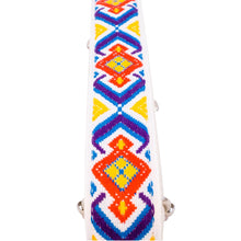 White & Blue Southwest Vintage Ribbon Multi Purpose Skinny Strap