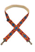 Red Southwest Vintage Ribbon Multi Purpose Skinny Strap