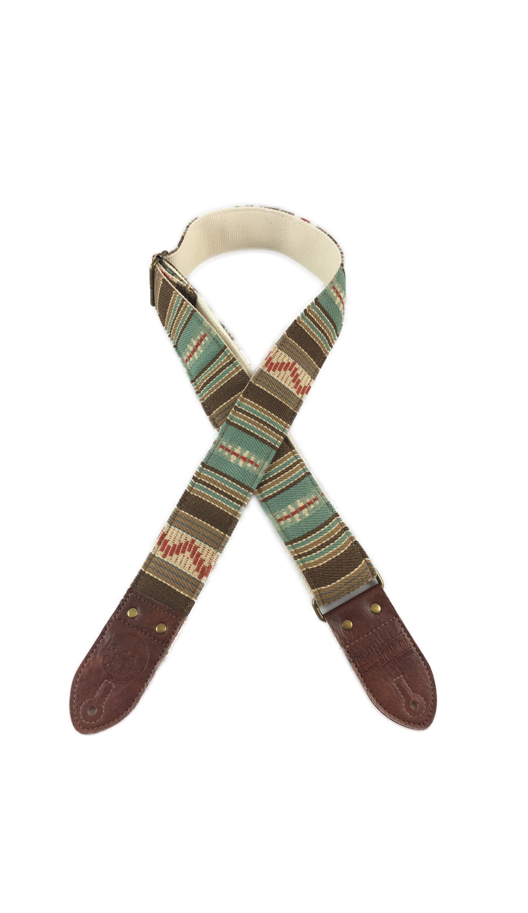 Brown & Turquoise Saddle Blanket Guitar Strap – Denali Strap Co.