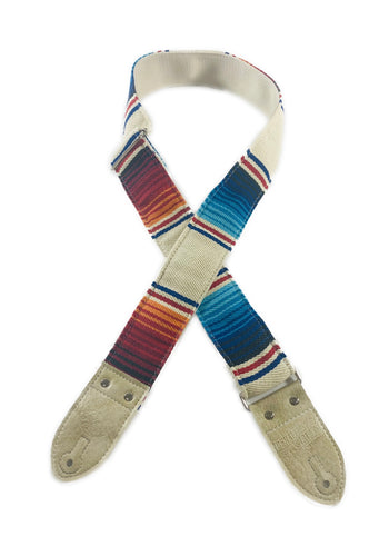 Cream Sunset Saddle Blanket Guitar Strap
