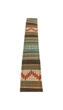 Brown & Turquoise Saddle Blanket Guitar Strap