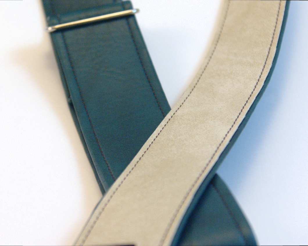 The Peacock Classic Vinyl Guitar Strap Denali Strap Co